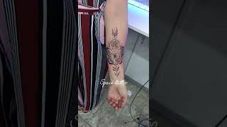 Delicadeza e Força Tatuagem que Encanta tattoo borboleta rosa tatuagemfeminina tatuagem [upl. by Nauq970]