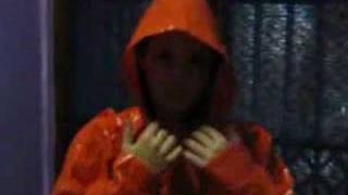 Orange PVC Raincoat [upl. by Hui]