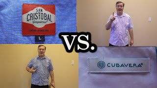 Guayabera Review of Cubavera Guayabera Shirts vs San Cristobal Guayabera Shirt [upl. by Young]