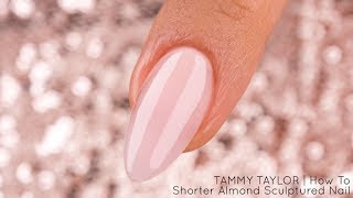 ❤ Tammy Taylor Shorter Almond Sculptured Nail [upl. by Analihp]