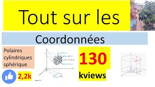 Les coordonnées  cartésiennes polaires cylindriques et sphériques [upl. by Harvey693]