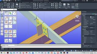 Advance steel  Add more than one bolt column in purlins [upl. by Barcus]