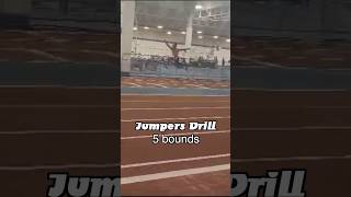 Drill For Long JumpTriple Jump shorts  5 steps 5 bounds p step jump  Olivia Henry Two [upl. by Jacquenette]