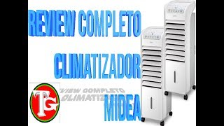 Review completo do Climatizador do Midea  Como Usar Por água funções modos e muito mais [upl. by Eetsim665]