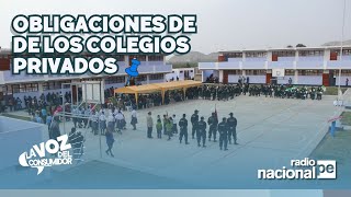 ¿Cuáles son las OBLIGACIONES de los COLEGIOS PRIVADOS en el PERÚ [upl. by Ahsitan]