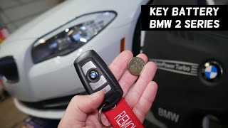 BMW F22 F23 KEY FOB BATTERY REPLACEMENT 218i 220i 228i 230i 235i 218d 220d 225d [upl. by Tterej]