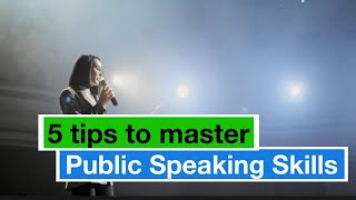 5 tips to improve and master Public Speaking Skills beconfident betterspeaker [upl. by Euqram]