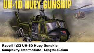 Revell 132 UH1D Huey Gunship Kit Review [upl. by Laux656]