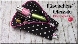 Täschchen  Utensilo selber nähen  Idee [upl. by Arissa]