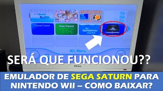 COMO INSTALAR EMULADOR DE SEGA SATURN NO NINTENDO WII  SERÁ QUE FUNCIONOU  TUTORIAL PASSO A PASSO [upl. by Ardnoyek50]