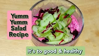 Beetroot salad with curd most tasty recipe [upl. by Dottie267]