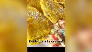 Pechuga a la Crema receta recetasfaciles music cocina parati [upl. by Notneuq884]