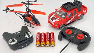 New RadioControl RC Helicopter with Rechargeable RC Pickup Truck Unboxing and Testing 😍 rccars rc [upl. by Ailen639]