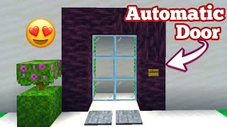 Easiest Automatic Door In Minecraft Tutorial 😍 [upl. by Virgilia]