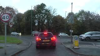 Driving Around Redditch Worcestershire England Thursday 9th November 2023 [upl. by Wallford]