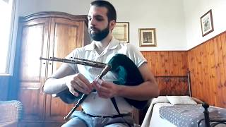 Northumbrian Smallpipes Roxburgh Castle [upl. by Edac]