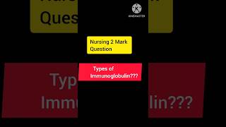 Types of immunoglobulinimmunoglobulinsimmunoglobulinnursingstudentnursingdrmgruniversity [upl. by Manvell]