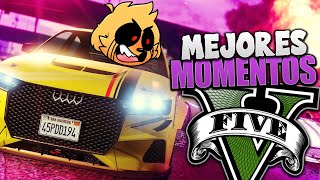 ¡MEJORES MOMENTOS en GTA V 🤣😱 LA POLICÍA NOS SIGUE  MIKE EXE en GTA V ONLINE [upl. by Rovner]