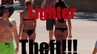 PRANK GONE WRONG STEALING Peoples Lighters Public Prank  JOOGSQUAD PPJT [upl. by Durnan]