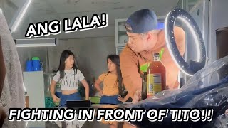 FIGHTING IN FRONT OF TITO GRAE PRANK ANG LALA  Grae and Chloe [upl. by Nylsor477]