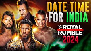 WWE Royal Rumble 2024 DATE And TIME In India 🇮🇳  Kab or Kaha dekhe Match Card  Royal Rumble 2024 [upl. by Etnaled217]