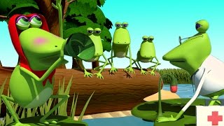 Five Little Froggies  Five Little Frogs  Nursery Rhymes  Frog Song Kids Tv Nursery Rhymes [upl. by Ilahtan]