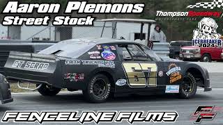 Aaron Plemons Street Stock Thompson Speedway Icebreaker 2024 [upl. by Asor408]