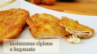 Melanzane ripiene e impanate  ricetta di Creativa in cucina [upl. by Anert93]