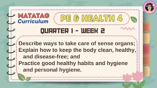 Matatag PE amp Health 4 Quarter 1 Week 2 [upl. by Ardnuat]