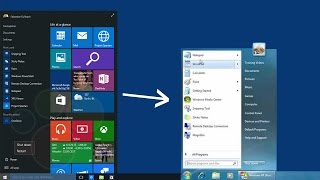 how to change start menu windows 10 to classic view [upl. by Ahsinauq]