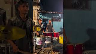 Nad Ninad Morya 🥁🎹🥁nadninad drummer banjo music marathisong dhaihandi like e [upl. by Lleksah]