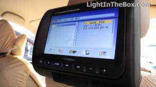 Car Headrest DVD Player From LightInTheBox [upl. by Avrit926]