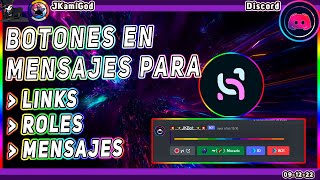 🟣 Botones para link roles y mensaje de respuesta 📱 Discord 📡 JKamiGod [upl. by Danae]