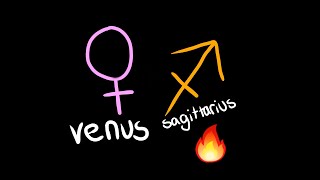 Natal Venus In Sagittarius 🔥 Meaning through each house [upl. by Dviad479]