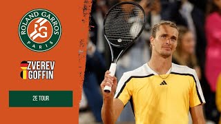 ROLAND GARROS 2024  2ÈME TOUR  ZVEREV vs GOFFIN TENNIS WORLD TOUR 2 [upl. by Leak]