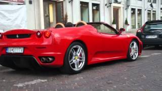 FERRARI F430 SPIDER SOUND AND ACCELERATION IN WARSAW [upl. by Whorton]