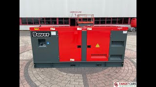 780886 BAUER GFS80KW DIESEL 100KVA 3PHASE 400230V GENERATOR ATS 2022 22111083 NEW UNUSED [upl. by Low673]