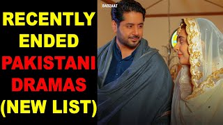 Top 10 Recently Ended Pakistani Dramas  New List [upl. by Yevad833]