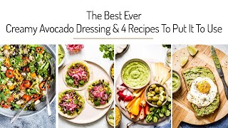 Avocado Salad Dressing Recipe Video [upl. by Rowney]