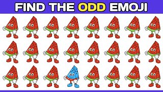 How Good Are your eyes  FIND THE ODD one out  1 Emoji Puzzl quiz [upl. by Mctyre943]