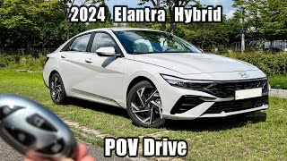 The New 2024 Hyundai Elantra Hybrid FACELIFT POV Test Drive [upl. by Loseff749]