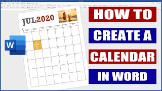 How to Create and Format a Calendar in Word  Microsoft Word tutorials [upl. by Rockel]