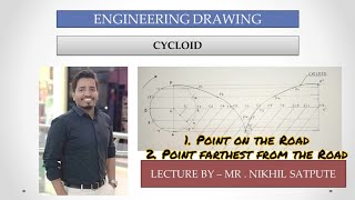 Engineering drawing  Cycloid  Easy drawing techniques  Learn with Nikhil [upl. by Turner510]