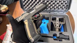 Open Box Laugo Arms Alien Pistol 171 Standart Fiber Optic Iron Sight Custom Hard case Alien czech [upl. by Yedarb]