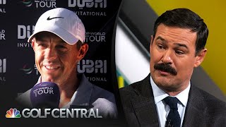 Rory McIlroy’s experience on full display at Dubai Invitational  Golf Central  Golf Channel [upl. by Netnerb]