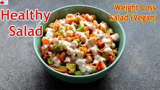 Weight Loss Salad Recipe For LunchDinner  Indian Veg Meal  Diet Plan To Lose Weight Fast [upl. by Proulx411]