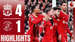 Brilliant Anfield Comeback Liverpool 41 Luton Town  Highlights [upl. by Atirec]