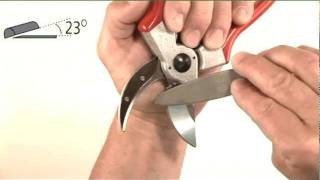 FELCO sharpening  onehand [upl. by Airdnat]