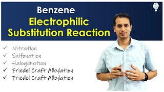 Benzene Part 7 Electrophilic Substitution Reactions  Friedel Crafts Alkylation and Acylation [upl. by Ffilc]