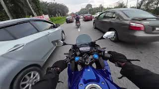 Honda CBR150R Ride To Work [upl. by Terrena]